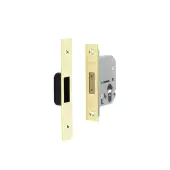 JL1060PB Frelan Hardware Jedo Euro Profile Deadlock 65mm Polished Brass