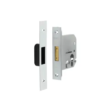Click Here To Enlarge This Photo Of JL1061SC Frelan Hardware Jedo Euro Profile Deadlock 76mm Satin Chrome