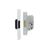 JL1061SC Frelan Hardware Jedo Euro Profile Deadlock 76mm Satin Chrome