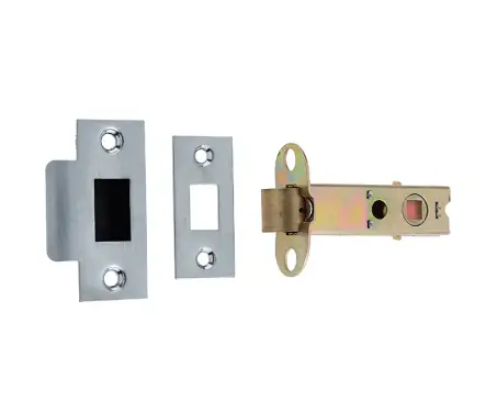 Click Here To Enlarge This Photo Of JL6666S-150 Frelan Hardware Jedo Double Sprung Tubular Latch 150mm Polished Brass / Satin Chrome