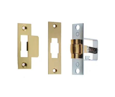 Click Here To Enlarge This Photo Of JL8090SB Frelan Hardware Jedo Rollerbolt Catch 41mm Satin Brass