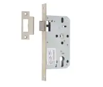 JL-DL60SSS Frelan Hardware Jedo Din Latch 60mm backset Satin Stainless Steel (Square Forend & Strike)