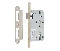 JL-DL60RSSS Frelan Hardware Jedo Din Latch 60mm backset Satin Stainless Steel (Radius Forend & Strike)