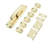 JV633PB Frelan Hardware Jedo Espagnolette Bolt Polished Brass