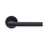 HQ5MB Carlisle Brass Manital 'Hey Quadra' Lever Handle on Round Rose - Matt Black