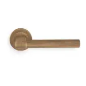 HR5AB Carlisle Brass Manital 'Hey Riga' Lever Handle on Round Rose - Antique Brass