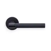HR5MB Carlisle Brass Manital 'Hey Riga' Lever Handle on Round Rose - Matt Black