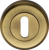 V5000-AT Heritage Brass Key Escutcheon Antique Brass Finish