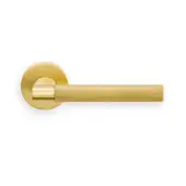 HN5SB Carlisle Brass Manital 'Hey Rete' Lever Handle on Round Rose - Satin Brass
