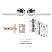UDP011CP/INTB - Carlisle Brass 'Faro' Ultimate Door Pack - Polished Chrome
