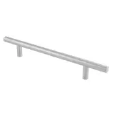 CFPT1300SSS Carlisle Brass Eurospec 400mm o/a x 300mm c/c x 22mm Dia. Straight T Bar Pull Handle (G304) Satin Stainless Steel