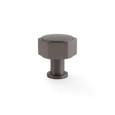 Click Here To Enlarge This Photo Of AW828-33-DBZ - Alexander & Wilks Vesper Hex 33mm Cabinet Knob - Dark Bronze