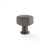 AW828-33-DBZ - Alexander & Wilks Vesper Hex 33mm Cabinet Knob - Dark Bronze