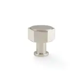 AW828-33-PN - Alexander & Wilks Vesper Hex 33mm Cabinet Knob - Polished Nickel