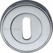 V5000-SC Heritage Brass Key Escutcheon Satin Chrome Finish