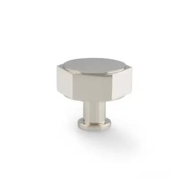 Click Here To Enlarge This Photo Of AW828-40-PN - Alexander & Wilks Vesper Hex 40mm Cabinet Knob - Polished Nickel