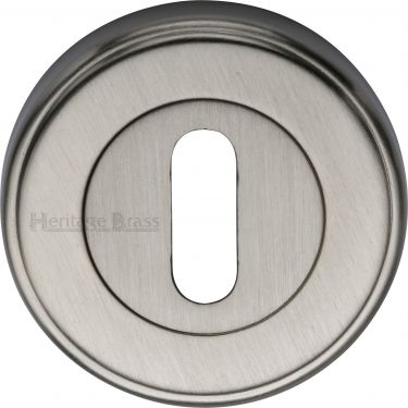Click Here To Enlarge This Photo Of V5000-SN Heritage Brass Key Escutcheon Satin Nickel Finish