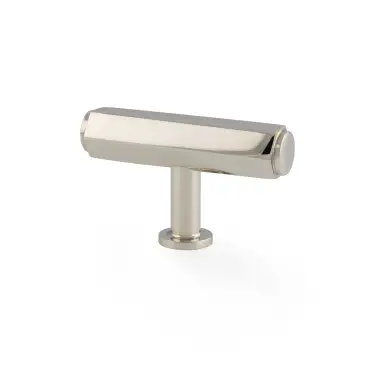 Click Here To Enlarge This Photo Of AW829-55-PN - Alexander & Wilks Vesper Hex 55mm T-Bar Cabinet Knob - Polished Nickel