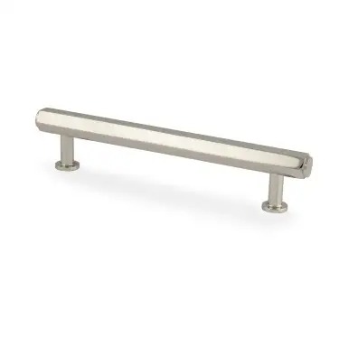 Click Here To Enlarge This Photo Of AW830-128-PN - Alexander & Wilks Vesper Hex T-Bar Cabinet Pull - Polished Nickel - 128mm c/c