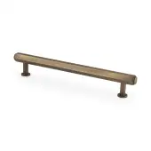 AW830-160-AB - Alexander & Wilks Vesper Hex T-Bar Cabinet Pull - Antique Brass - 160mm c/c
