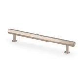 AW830-160-SN - Alexander & Wilks Vesper Hex T-Bar Cabinet Pull - Satin Nickel - 160mm c/c