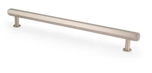 Click Here To Enlarge This Photo Of AW830-224-SN - Alexander & Wilks Vesper Hex T-Bar Cabinet Pull - Satin Nickel - 224mm c/c