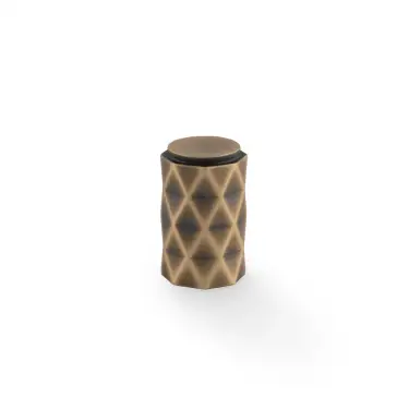 Click Here To Enlarge This Photo Of AW847-30-AB - Alexander & Wilks 30mm Diamond Cut Cabinet Knob - Antique Brass
