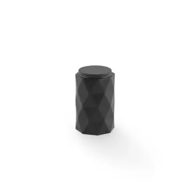 Click Here To Enlarge This Photo Of AW847-30-BL - Alexander & Wilks 30mm Diamond Cut Cabinet Knob - Black