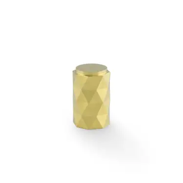 Click Here To Enlarge This Photo Of AW847-30-SBPVD - Alexander & Wilks 30mm Diamond Cut Cabinet Knob - Satin Brass PVD