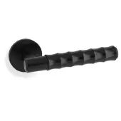 AW225BL - Alexander & Wilks Spitfire Bamboo Lever on Round Rose - Black