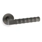 AW225DBZPVD - Alexander & Wilks Spitfire Bamboo Lever on Round Rose - Dark Bronze PVD