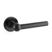 AW250BL - Alexander & Wilks Siskin Lever on Round Rose - Black