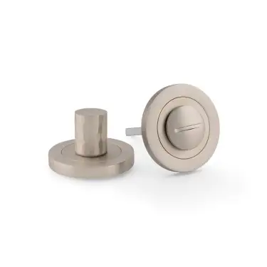 Click Here To Enlarge This Photo Of AW793SN - Alexander & Wilks Hammered Thumbturn and Release - Satin Nickel