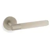 AW222SN - Alexander & Wilks Spitfire Lever Reeded on 50x6mm Rose - Satin Nickel