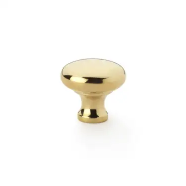 Click Here To Enlarge This Photo Of AW836-32-PB - Alexander & Wilks Wade Round Cupboard Knob 32mm - Polished Brass
