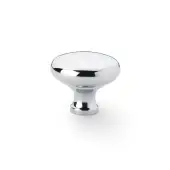 AW836-38-PC - Alexander & Wilks Wade Round Cupboard Knob 38mm - Polished Chrome
