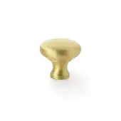 AW836-32-SB - Alexander & Wilks Wade Round Cupboard Knob 32mm - Satin Brass