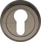 V5020-MB Heritage Brass Euro Profile Cylinder Escutcheon Matt Bronze Finish