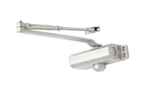 Click Here To Enlarge This Photo Of ESDC003 Carlisle Brass Eurospec Fixed Size 3 Overhead Door Closer c/w Fig 6 Bracket - Silver