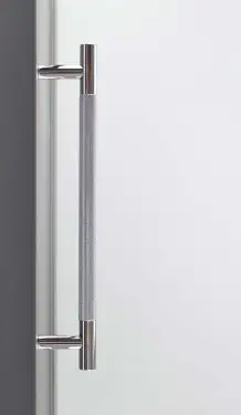Click Here To Enlarge This Photo Of JV1800PC Frelan Hardware Jedo 'Bari' 300mm x 19mm Knurled Pull Handle - Polished Chrome (Bolt Through Fixing)