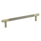 JV1800ABFF Frelan Hardware Jedo 'Bari' 300mm x 19mm Knurled Pull Handle - Antique Brass (Secret Fixing)