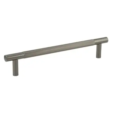 Click Here To Enlarge This Photo Of JV1800BNFF Frelan Hardware Jedo 'Bari' 300mm x 19mm Knurled Pull Handle - Black Nickel (Secret Fixing)