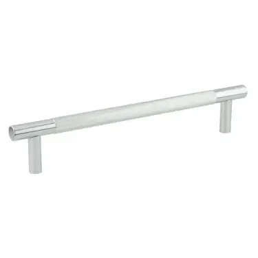 Click Here To Enlarge This Photo Of JV1800PCFF Frelan Hardware Jedo 'Bari' 300mm x 19mm Knurled Pull Handle - Polished Chrome (Secret Fixing)