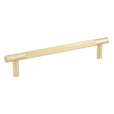 Click Here To Enlarge This Photo Of JV1800SBFF Frelan Hardware Jedo 'Bari' 300mm x 19mm Knurled Pull Handle - Satin Brass (Secret Fixing)