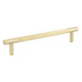 JV1800SBFF Frelan Hardware Jedo 'Bari' 300mm x 19mm Knurled Pull Handle - Satin Brass (Secret Fixing)