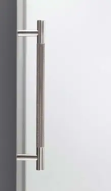 Click Here To Enlarge This Photo Of JV1800SNB2B Frelan Hardware Jedo 'Bari' 300mm x 19mm Knurled Pull Handles - Satin Nickel (Back to Back Pair)