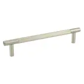 JV1800SNB2B Frelan Hardware Jedo 'Bari' 300mm x 19mm Knurled Pull Handles - Satin Nickel (Back to Back Pair)