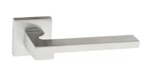 Click Here To Enlarge This Photo Of Atlantic - FMS430SC Forme Ginevra Lever Door Handle on Minimal Square Rose - Satin Chrome