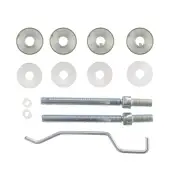 Atlantic - APHBBF19SSS Pull Handle Back to Back Fixing Kit 19mm - Satin Stainless Steel