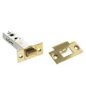 Atlantic - AL4RB Heavy Duty Bolt Through Tubular Mortice Latch 4" - Raw Brass